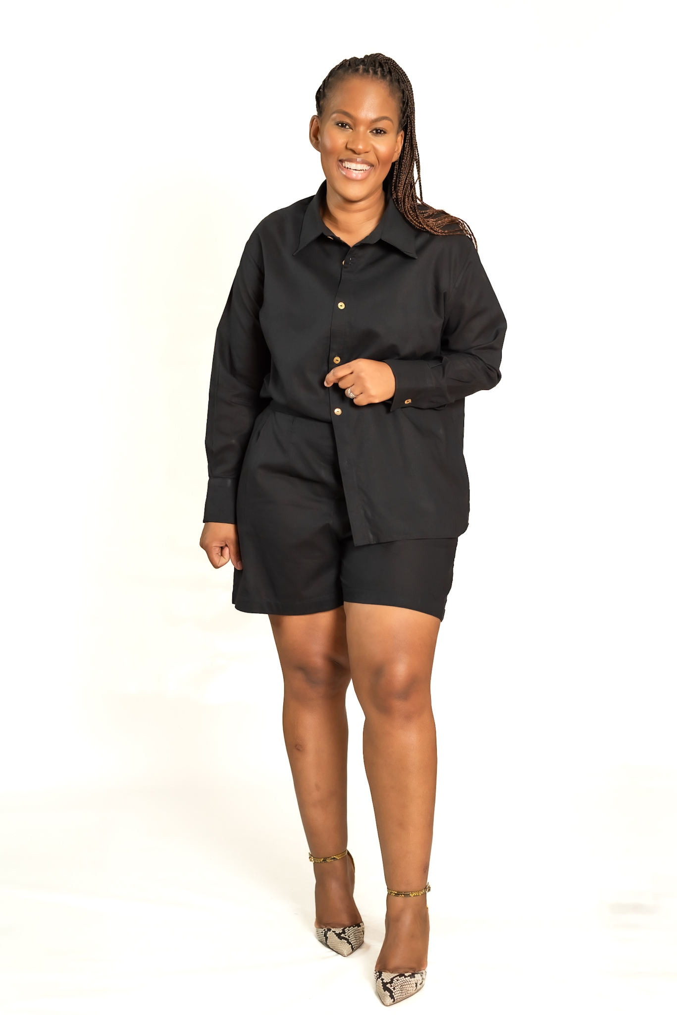 Black Linen Set - Product Image