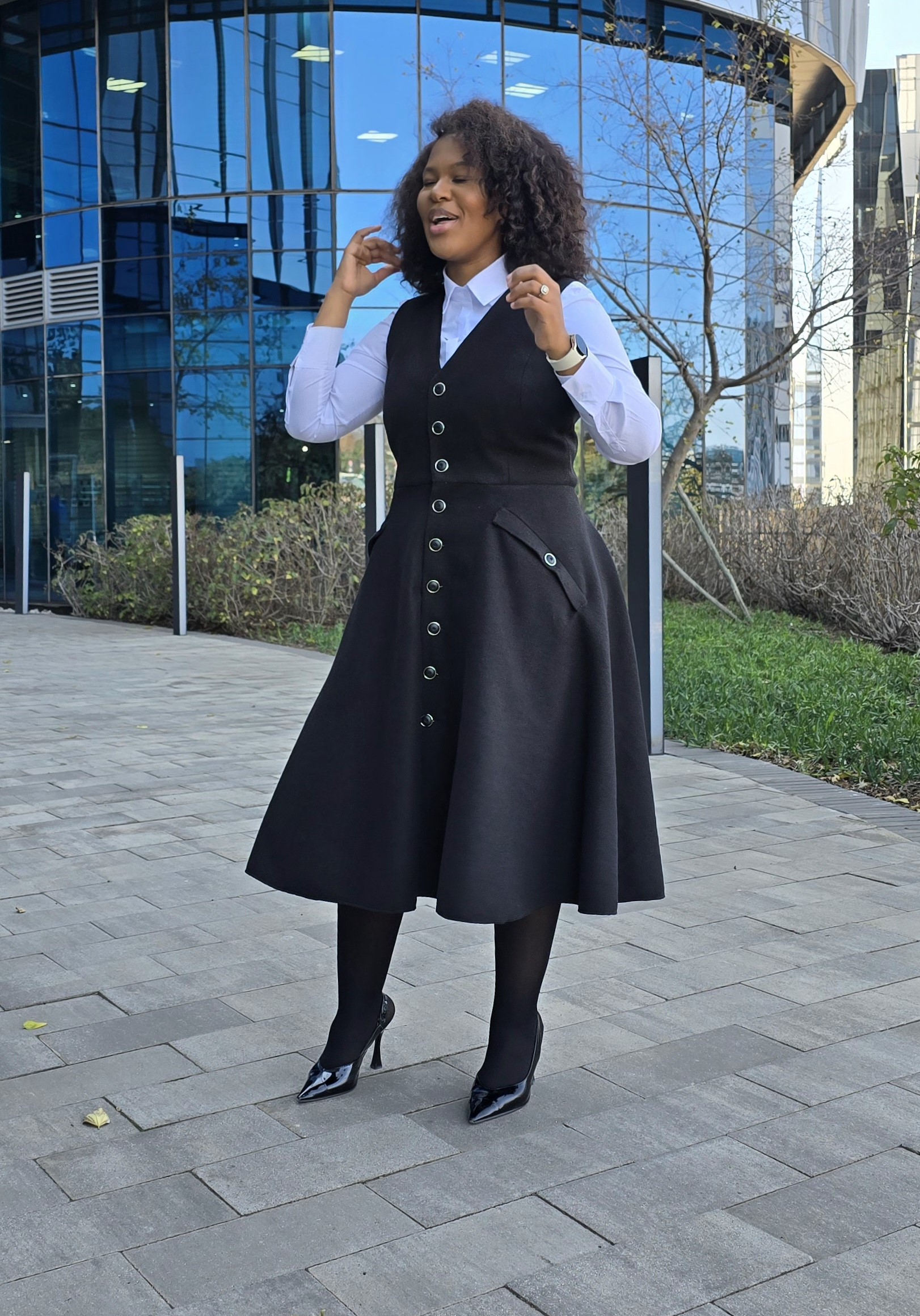 Melton Dress - Alternate View